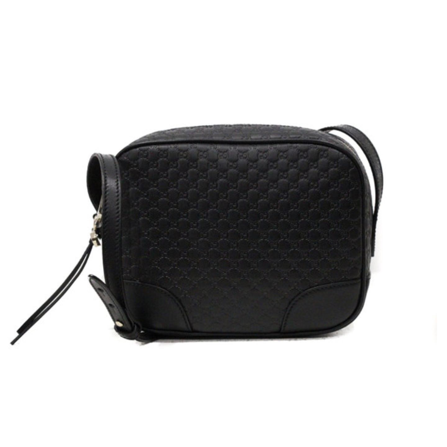 Gucci 449413 Gg Microguccissima Leather Crossbody Bag, Black – AEU Premium